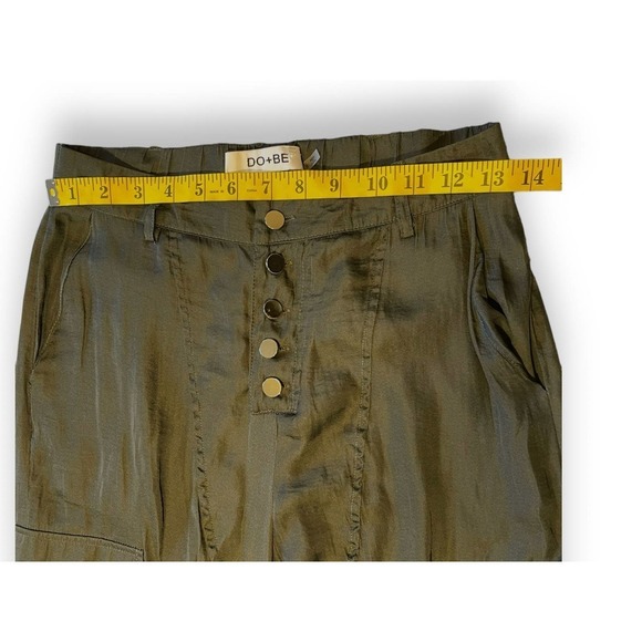 DO+BE Cargo Elastic Waist Packets Silky Pants Women’s Gray S - Picture 12 of 16
